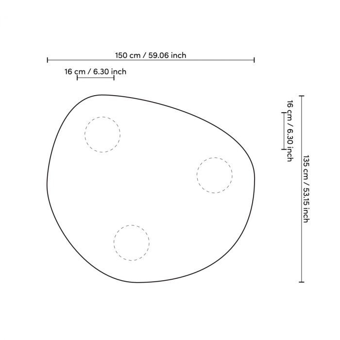 Masă dining, Lombardo furnir negru [7]