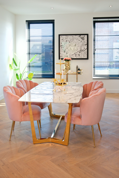 Picioare de masa Dynasty (fara blat) otel, Auriu 70x90 [2]