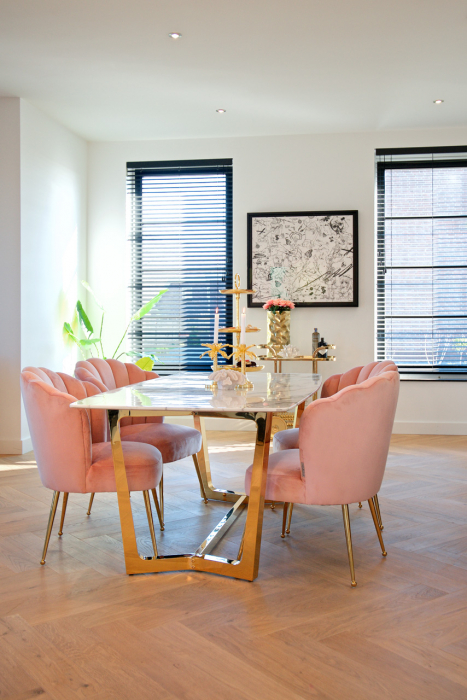 Picioare de masa Dynasty (fara blat) otel, Auriu 70x90 [5]