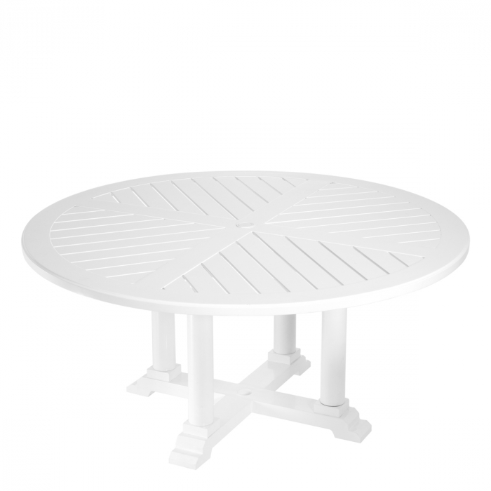Masă exterior Bell Rive rotundă L albă, Dims: Ø 160 | H. 75 (CM) [3]