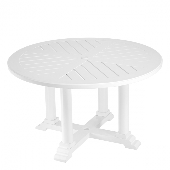 Masă exterior Bell Rive rotundă S albă, Dims: Ø 130 | H. 75 (CM) [4]