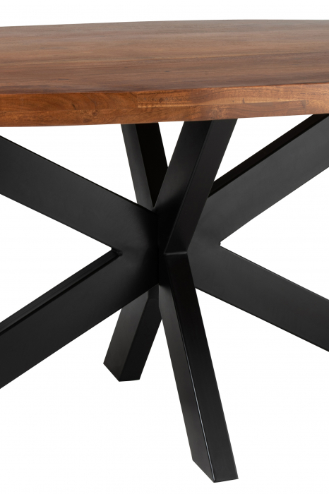 Masa Gerard Round, Lemn, Maro, 210x110x76 cm [4]