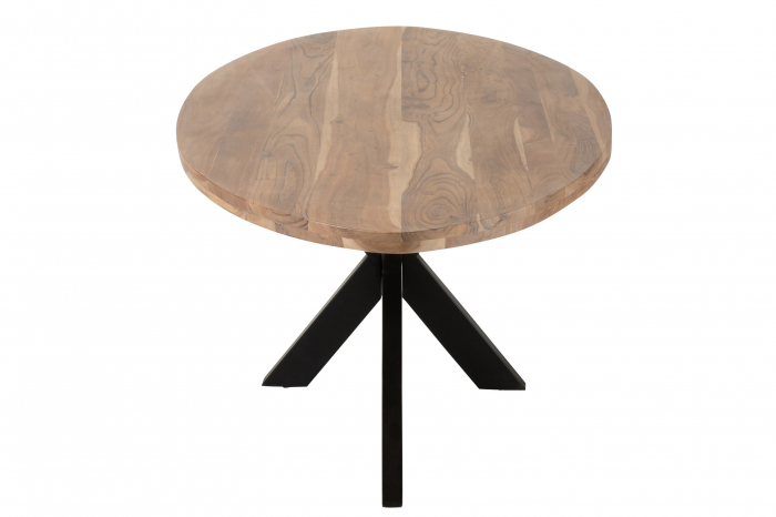 Masa Gerard Round, Lemn, Negru, 210x110x76 cm [3]