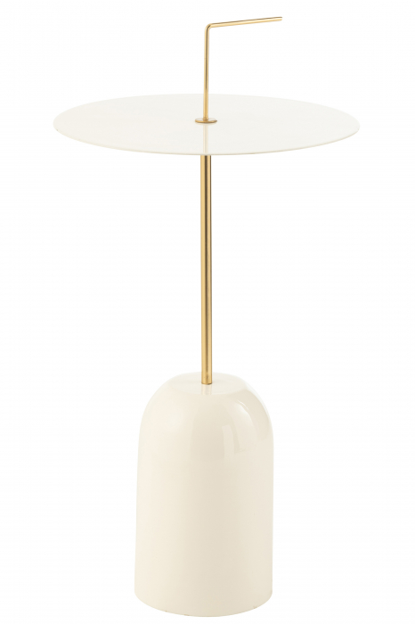 Masa Laterala Disk, Metal Alb/Auriu [2]