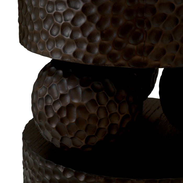 Masa laterala Thoren furnir de stejar abanos |Ø 45 | W. 47.5 | H. 80 cm  [4]