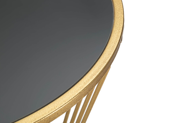 Masa Super, Fier/MDF/Oglinda, Auriu, 100x50x50 cm [5]