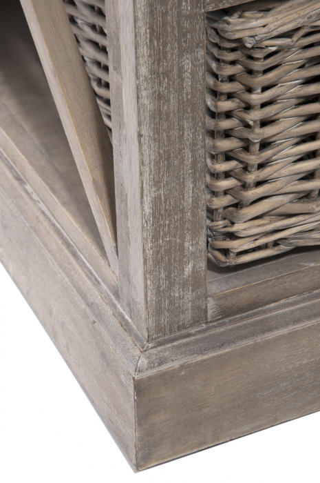 Masa Tv, Lemn, Gri/Natural, 120x49x53.5 cm [4]