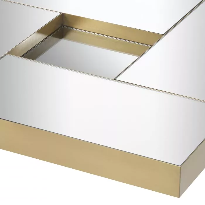 Măsuță de cafea, Allure finisaj alama, Dims: L. 120 | W. 120 | H. 23.5 (CM) [5]