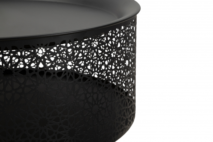 Masuta Blacky, Fier, Auriu/Negru, 50x35x35 cm [5]