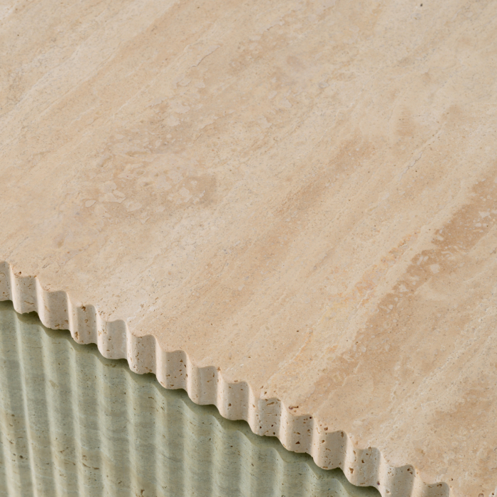 Măsuță de cafea, Brindisi travertin , Dims: L. 90 | W. 90 | H. 35 (CM) [6]