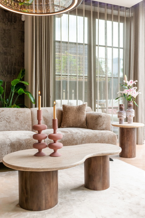 Masuta de cafea Douglas, mango/ travertin [7]