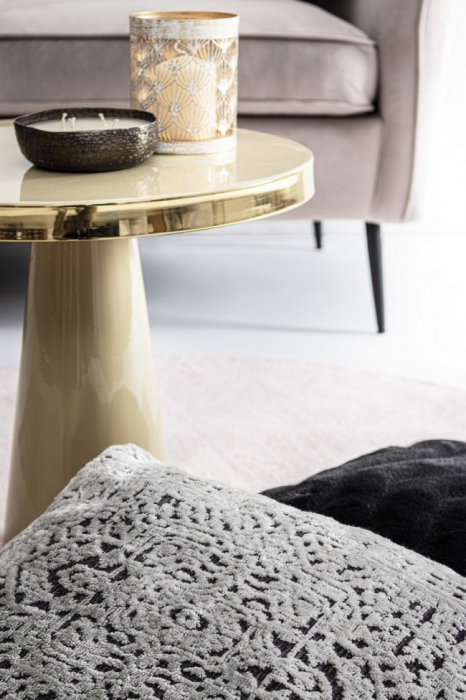 Masuta de cafea Nandika, Otel, Auriu, 45.5x43 cm [5]