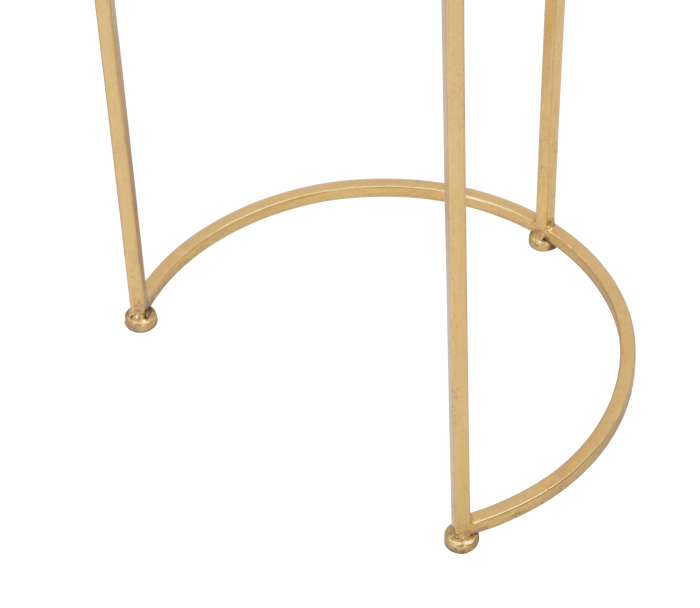 Set 2 masute Glam Simply, Fier/Sticla, Auriu, 63/56,5x44/34,5x44/34,5 cm [4]