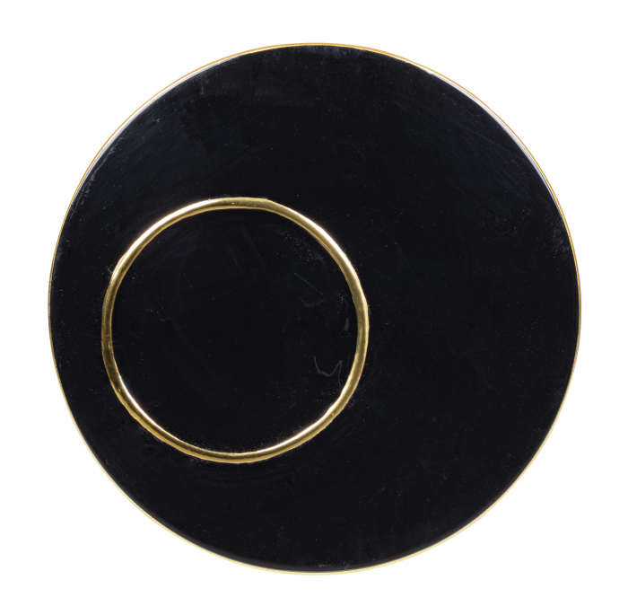 Masuta KESAR, Negru/Auriu, Metal, 40x40.5 cm [7]