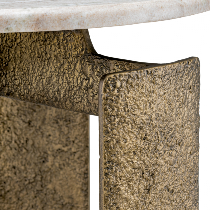 Măsuță laterală, Bodega finisaj alama antica, Dims: Ø 60 | W. 60 | H. 55.5 (CM) [5]