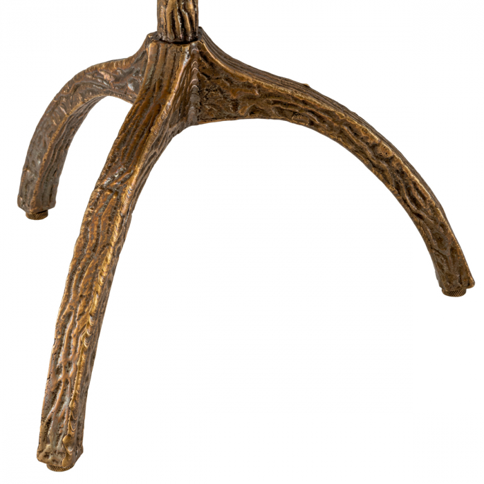 Măsuță laterală, Cortina ovala, finisaj din alamă cu aspect vintage, Dims: L. 45.5 | W. 34.5 | H. 58 (CM) [5]