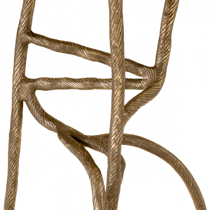 Măsuță laterală, Dreyfus finisaj vintage din alama, Dims: Ø 45.5 | H. 58 (CM) [6]