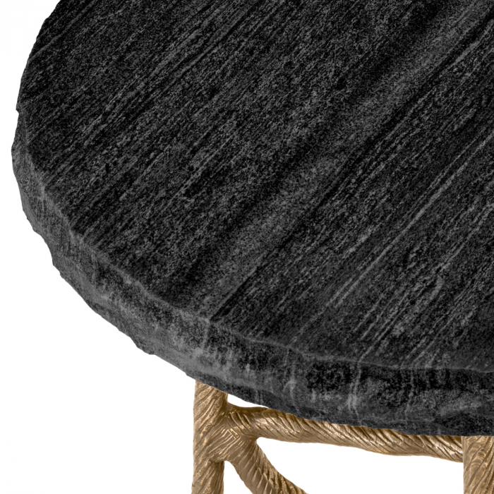 Măsuță laterală, Dreyfus finisaj vintage din alama, Dims: Ø 45.5 | H. 58 (CM) [5]