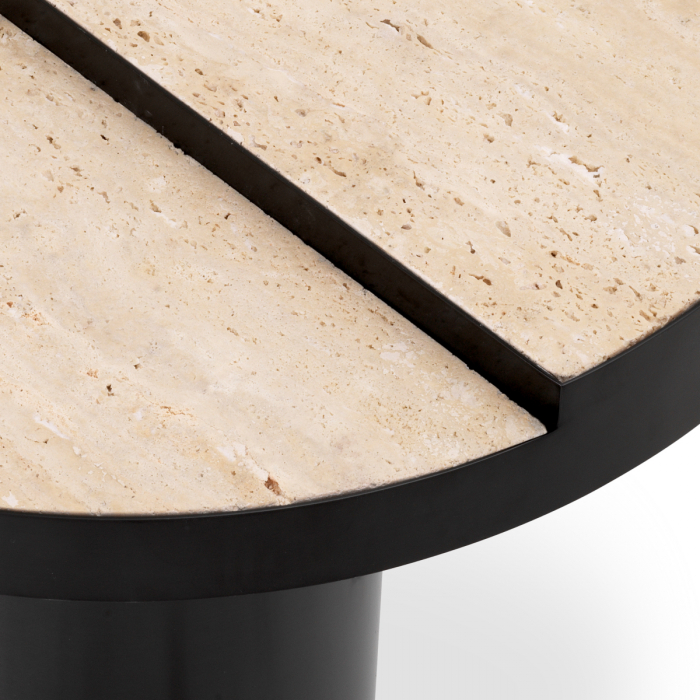 Măsuță laterală, Excelsior travertin, finisaj bronz [4]