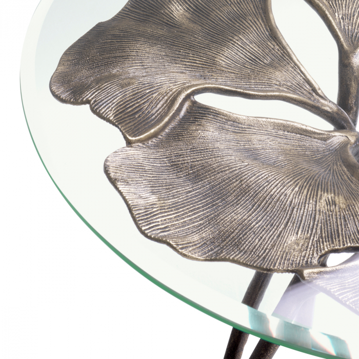 Măsuță laterală, Poseidon finisaj alama antica, Dims: Ø 58 | H. 56.5 (CM) [4]