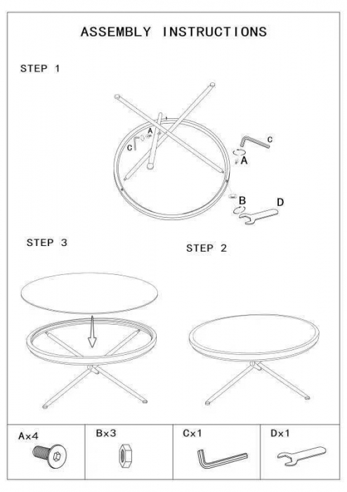 Masuta Saint Barth, Fier/Sticla/Rattan, Multicolor, 46.5x80x80 cm [7]