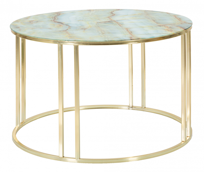 Masuta Sepa, Fier/Sticla, Multicolor, 48x75x75 cm [5]