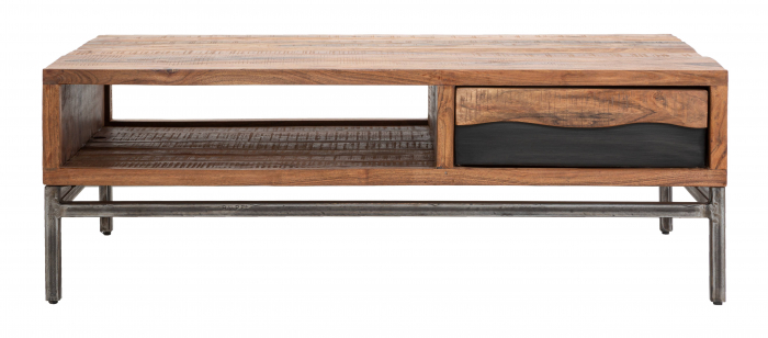 Masuta Yellowstone, Lemn , Maro/Negru, 122x74x44 cm [8]