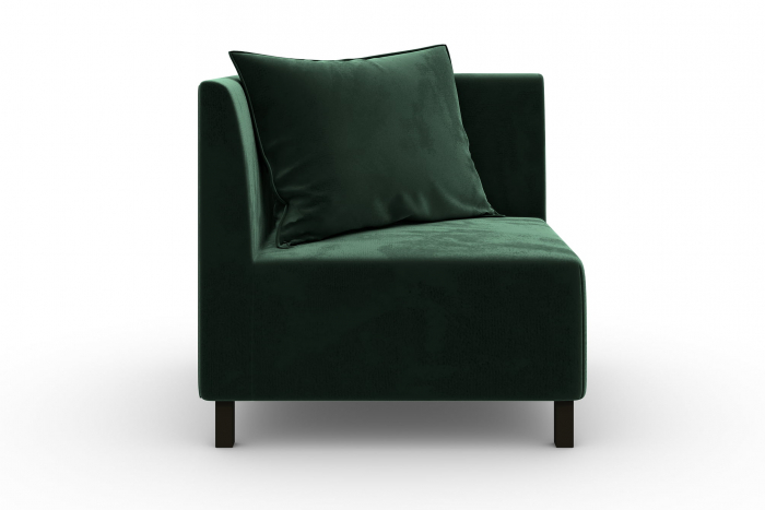 Modul de colt Tina, Verde inchis, 88x82x88 cm [3]