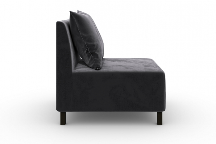 Modul de mijloc Tina, Gri inchis, 105x82x88 cm [3]