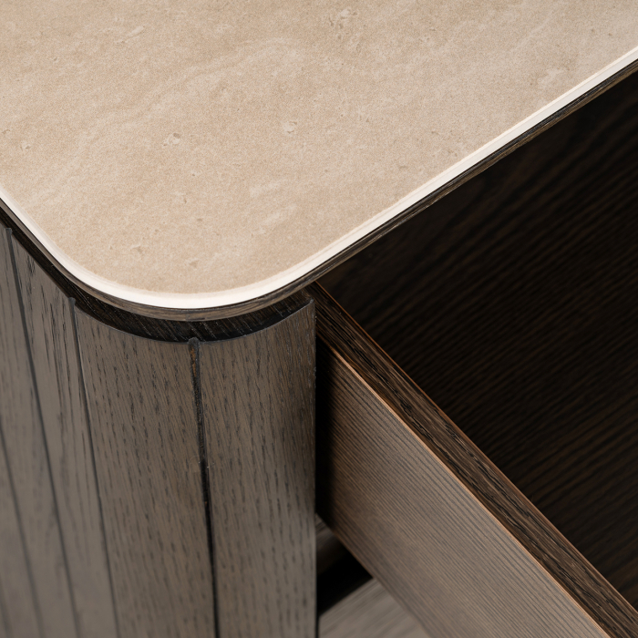 Noptieră Ritz cu 3 sertare (maro), Dims: 65.0 x 55.0 x 40.0 cm [7]