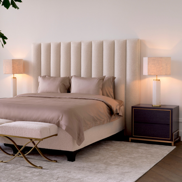 Noptieră, Hazel, furnir din stejar, gri carbune , Dims: W. 75 | D. 52 | H. 62 (CM) [2]