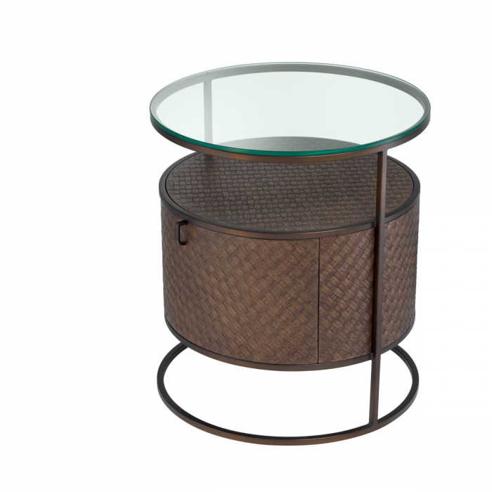 Noptieră, Napa Valley, furnir din stejar, Dims: Ø 50 | H. 56 (CM) [4]