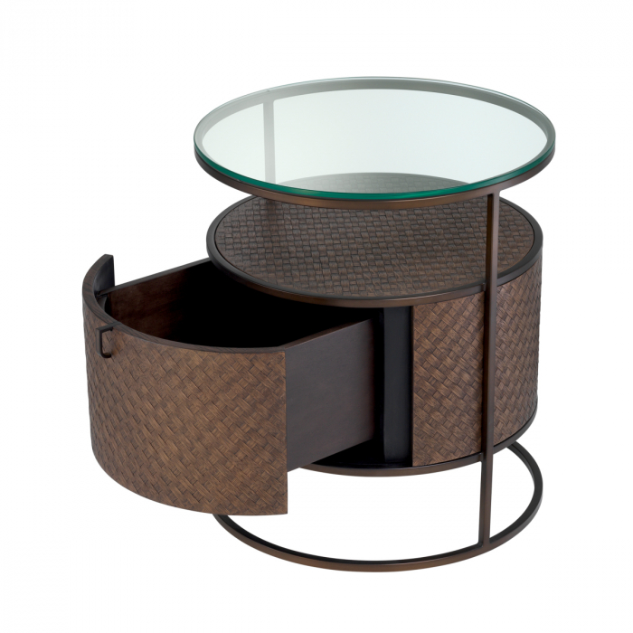 Noptieră, Napa Valley, furnir din stejar, Dims: Ø 50 | H. 56 (CM) [5]