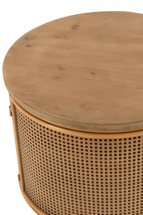 Noptiera Round, Metal, Maro, 60x60x59 cm [7]