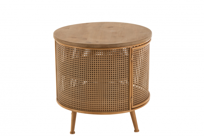 Noptiera Round, Metal, Maro, 60x60x59 cm [3]