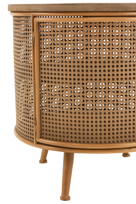 Noptiera Round, Metal, Maro, 60x60x59 cm [5]