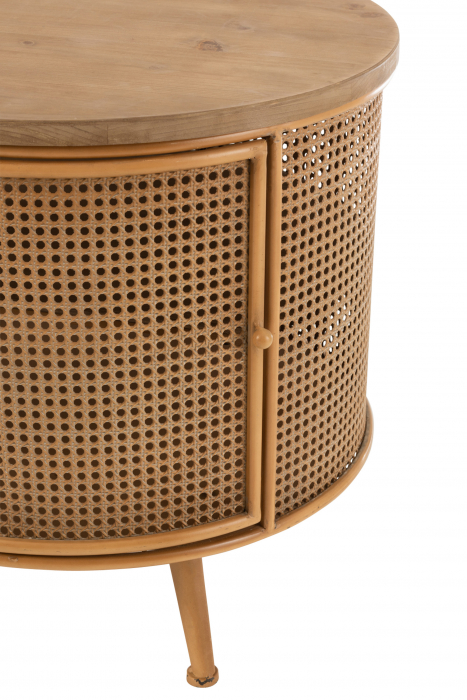 Noptiera Round, Metal, Maro, 60x60x59 cm [6]