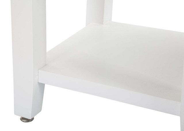 Noptiera Shine, Lemn/MDF/Metal, Alb, 54x45x40 cm [7]