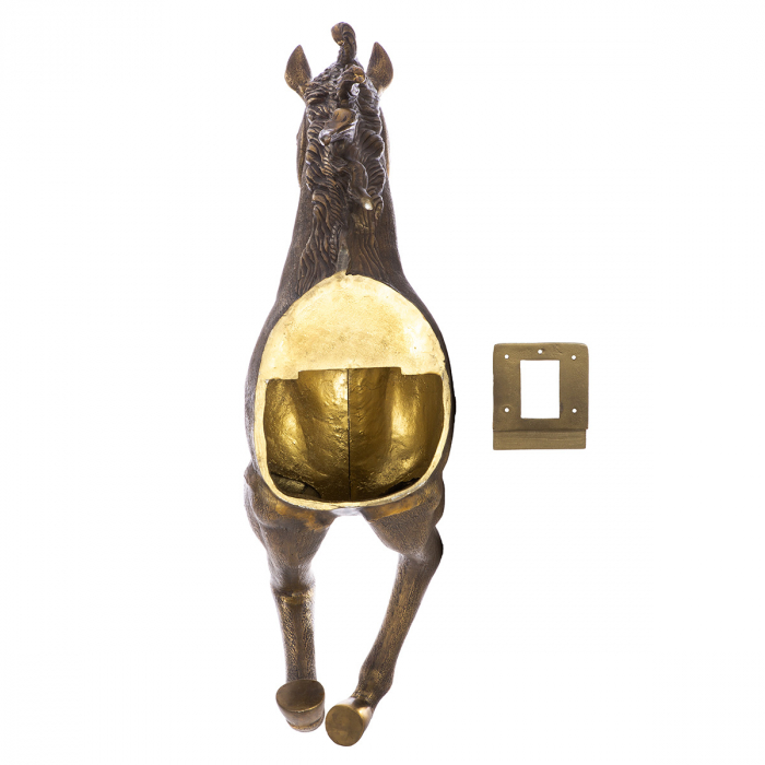 Obiect de perete, Cal, Dreamy, Aluminiu, bronz, PU 1, L. 47 cm, L. 36 cm, H. 103 cm [2]