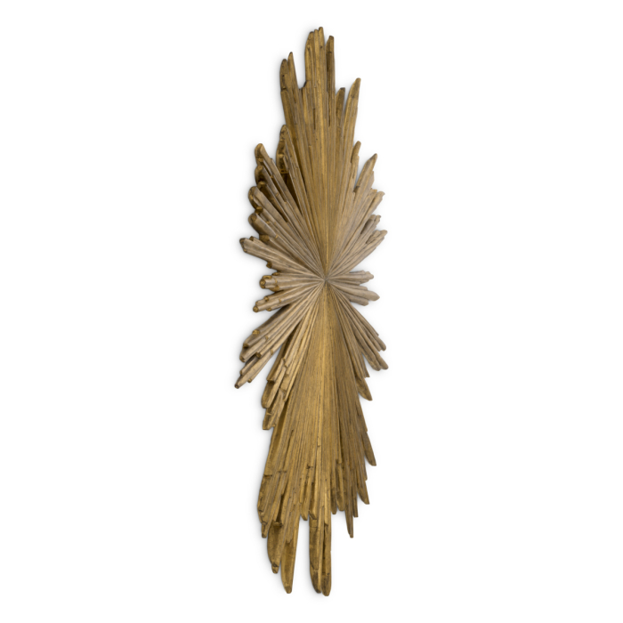 Obiect de perete Sunburst cu finisaj auriu antic |L. 121 | W. 118 | D. 3.5 cm [3]