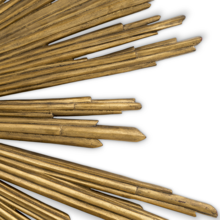 Obiect de perete Sunburst cu finisaj auriu antic |L. 121 | W. 118 | D. 3.5 cm [4]