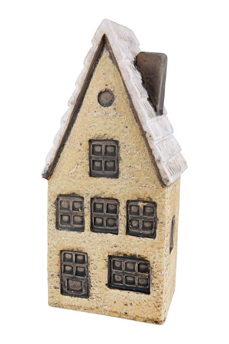 Obiect decorativ, Casa, "Nördlingen", Ceramica, galben, verde, rosu, PU 3, Asortat de 3 ori, L. 6 cm, l. 9 cm, H 22 cm [2]