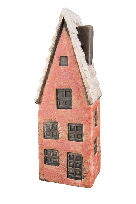 Obiect decorativ, Casa, "Nördlingen", Ceramica, galben, verde, rosu, PU 3, Asortat de 3 ori, L. 6 cm, l. 9 cm, H 22 cm [4]