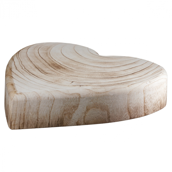 Obiect decorativ, Inimă, Lemn, culori naturale, PU 3, L. 6 cm, L. 30 cm, H 30 cm [4]