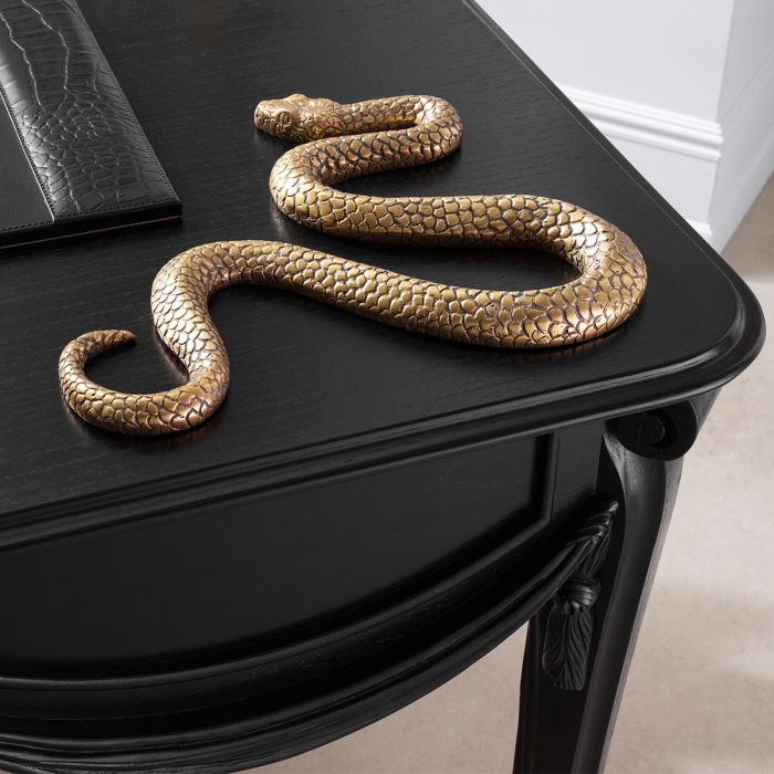 Obiect Serpent cu finisaj vintage din alama |L. 38 | W. 29.5 | H. 3 cm  [2]