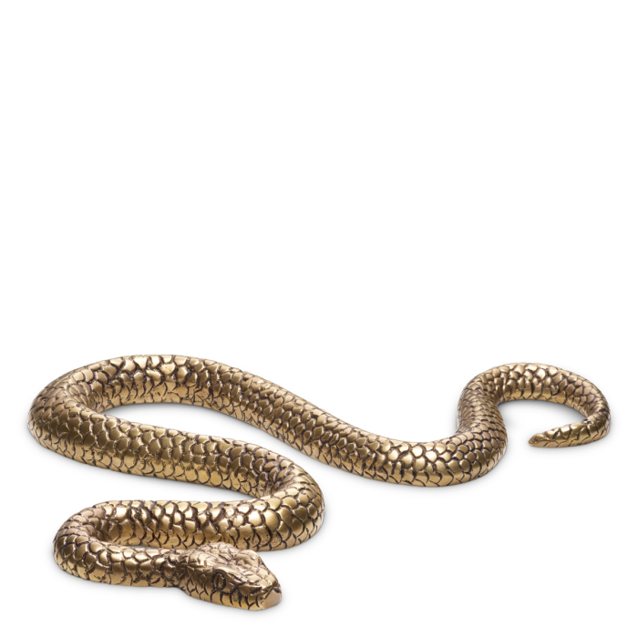 Obiect Serpent cu finisaj vintage din alama |L. 38 | W. 29.5 | H. 3 cm  [3]