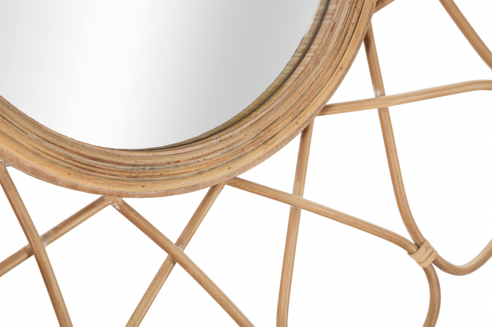 Oglinda ALMERIA, Maro, Oglinda/Lemn/Fier, 65.5x65.5x3 cm [4]