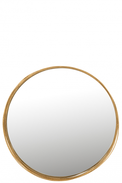 Oglinda Aurora, Metal, Auriu, 92x92x6.5 cm [2]