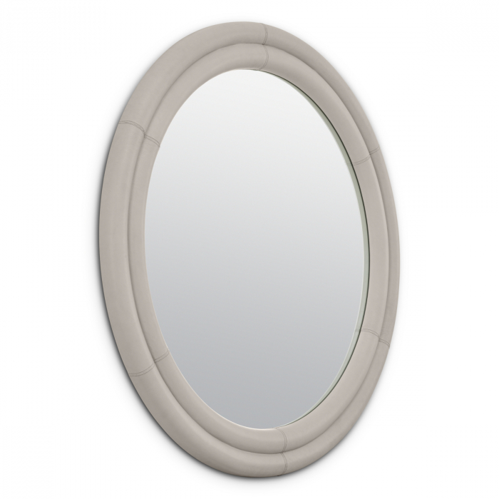 Oglindă, Bastioni aspect piele , Dims: Ø 120 | D. 5 (CM) [3]