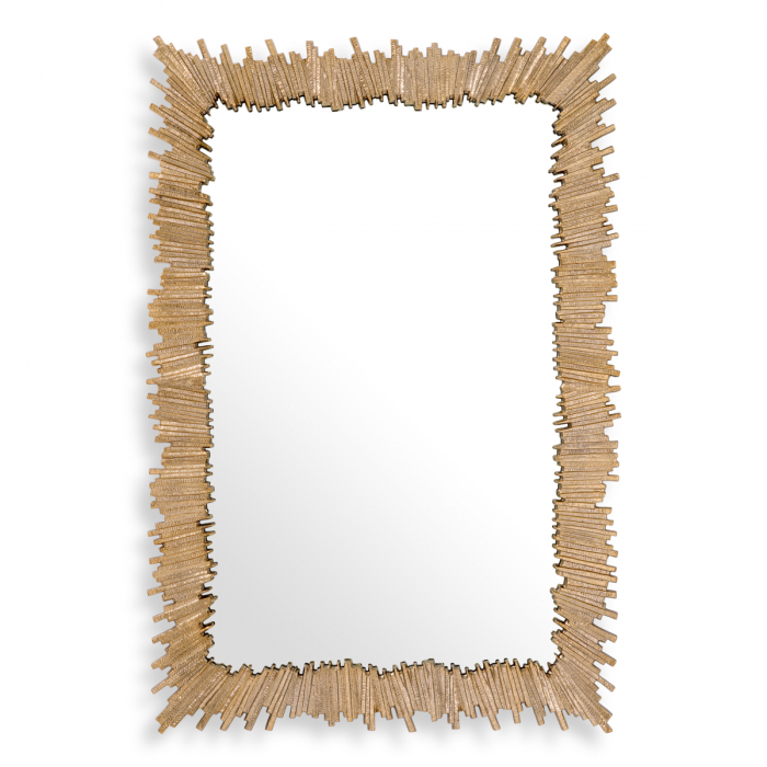 Oglindă, Bryant finisaj auriu, Dims: L. 140 | W. 95 | D. 5.5 (CM) [3]